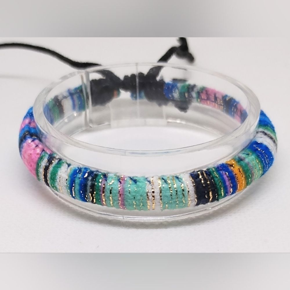 Men's bracelet striped punk hemp‎ new e41